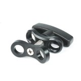 1  Ball Joint Arm Flashlight Torch Clamp Mount Holder Butterfly Clip Plastic Handle for GoPro Hero 9 8 7 6 5 Cameras Underwater