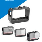 For Insta360 One R 360 Panoramic Metal Camera Cage Frame /Microphone Adapter Kit Type-C to 3.5mm Converter / Handle Grip Stick
