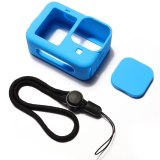 For Gopro 9 Protector Silicone Protective Body Case Lens Cap Cover Hood Tempered Glass Film Set for Gopro Hero 9 Action Camera