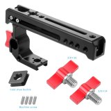 New Top Handle Grip Lifting Bracket Arri Cheese Mount 1/4 3/8 Cold Shoe Rod Clamp for Handheld Camera Cage Video Stabilizer Rig