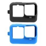 For Gopro 9 Protector Silicone Protective Body Case Lens Cap Cover Hood Tempered Glass Film Set for Gopro Hero 9 Action Camera