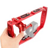 New Dual Grip Handheld Bracket Phone Video Camera Rig Cage Underwater Case for GoPro Hero 13 9 8 7 Stabilizer Fill Light Extension