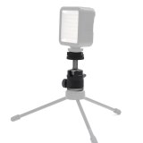 Hot Shoe Mount Mini BallHead 360 Panoramic Monitor Holder Camera Pan Tilt 1/4'' Cold Shoe Adapter for Tripod Light Flash Bracket