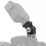 Hot Shoe Mount Mini BallHead 360 Panoramic Monitor Holder Camera Pan Tilt 1/4'' Cold Shoe Adapter for Tripod Light Flash Bracket