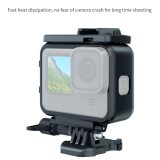 Plastic Protective Frame Housing Cold Shoe Extension Mount for GoPro Hero 9 Black Camera Waterproof Underwater Case for Gopro9