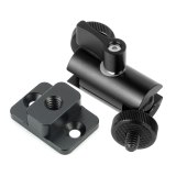 1x Cold Shoe 1/4  Mount / 360 Rotatable 1 inch Ball Head Adapter for Monitor Light Bracket Cage for GoPro 9 8 7 5 Insta360 ONE R