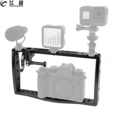 New Dual Grip Handheld Bracket Phone Video Camera Rig Cage Underwater Case for GoPro Hero 13 9 8 7 Stabilizer Fill Light Extension