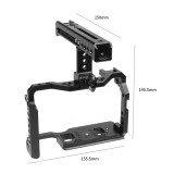 FEICHAO CNC BTL-EOS R5/R6 Camera Cage 38mm Dovetail with Universal Up Handle Compatible for Canon EOS R5/R6 Camera
