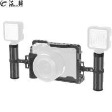 Camera Cage for Fuji X-E4 XE4 Protective Housing Frame Top Handle Grip Cold Shoe Arri Mount Extension Kit Stabilizer Photo Video