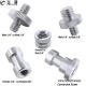 5 in 1 Durable Male Female Screw Adapter 1/4  3/8  Thread E/B Mount Set for Camera Tripod Flash Light Stand Converter Screws