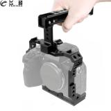 A7S3 A7R4 Camera Cage Rig Cooling Frame w NATO Rail Handle Grip Cold Shoe ARRI Mount for Sony Alpha 7S III A7SIII A7R IV DIY Kit