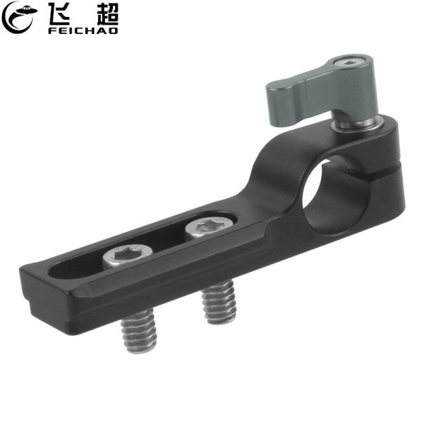 Single Hole 15mm Rail Clamp Mount Rod Clamp on DSLR Camera Handle / Cage / Plate w/ NATO Rail for Rod Extension DSLR Camera Rig