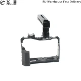 X-T4 Camera Rig Full Cage for FUJIFILM Fuji XT4 Formfitting Combo w/ Top Handle Grip Cold Shoe Mount Mutiful Thread Tripod Holes
