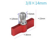 3/8  Handle Screw Adjustable 5mm 7mm 14mm Stainless Steel Thread 3/8 Inch Wrench Wing Lock Adapter for DSLR Camera Cage Monitor