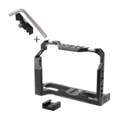 X-T4 Camera Rig Full Cage for FUJIFILM Fuji XT4 Formfitting Combo w/ Top Handle Grip Cold Shoe Mount Mutiful Thread Tripod Holes