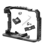 A7S3 A7R4 Camera Cage Rig Cooling Frame w NATO Rail Handle Grip Cold Shoe ARRI Mount for Sony Alpha 7S III A7SIII A7R IV DIY Kit
