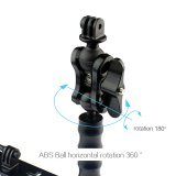 Diving Aluminum Dual Handle Tray Stabilizer Rig BallHead for Underwater Camera Housing Case Fill Light Bracket for Gopro 13 9 8 5