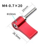 1x M4 M6 Hand Tighten Screw Adjustable 17mm 20mm Handle Wrench Lock Adapter for Camera Gimbal Cage Rig Plate Kit