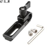 Single Hole 15mm Rail Clamp Mount Rod Clamp on DSLR Camera Handle / Cage / Plate w/ NATO Rail for Rod Extension DSLR Camera Rig