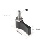 1x M4 M6 Hand Tighten Screw Adjustable 17mm 20mm Handle Wrench Lock Adapter for Camera Gimbal Cage Rig Plate Kit