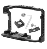 R5 Camera Cage Rig Cooling Protective Frame Extension NATO Rail & Cold Shoes & ARRI Mount for Canon EOS R5 R6 Stabilizer DIY Kit