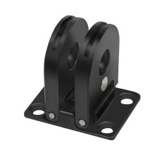 FEICHAO Tripod Mount Adapter Dual Port Interface Foldable 1/4 Compatible with GoPro MAX Hero 13 11 10 9 8 Camera