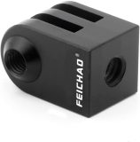 FEICHAO 1/4  Tripod Mount Camera Base Monopod Adapter Aluminum Alloy Compatible with GoPro 13, SupTig, Osmo Action Camera