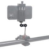 FEICHAO Magic Arm Double Ballhead with 1/4  Screw for DSLR Camera Cage Monitor LED Light Flash Lights