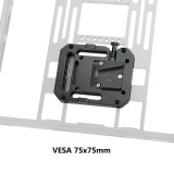 V-Lock Mount Battery Plate w 75*75mm VESA Mount 1/4  & 3/8  Thread Holes & Arri Locating Pins For DSLR Camera Battery Fixed Base