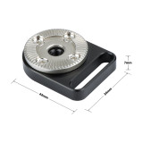 Standard ARRI Rosette Connecting Mount With M6 Thread & 1/4  Threaded Screws For DSLR Camera Cage Rig Articulating Arms Mounting