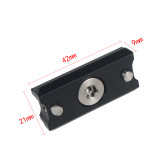 Quick Release Safety Rail Rig for NATO Rail 48mm 63mm for Anti-Off Top Handle Clamp Slider Adapter DSLR Camera Cage Extension