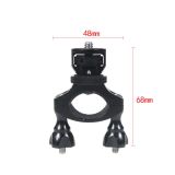 Bike Motorcycle Handlebar Clamp Bicycle Camera Mount Holder Support 1/4  Tripod Adapter for OSMO 360/GoPro Hero 13 9 8 7 6 5 Insta360 ONE X