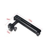 Top Side Cheese Handle Grip NATO Rail Handgrip Arri 1/4  Cold Shoe Mount for Balance Adjustable Camera Cage Rig Monitor Lights
