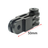 FEICHAO Camera Adjustment Arm 2 Card to 3 Card Slot 90 Degree Compatible with Insta360 ONE R, GoPro, Osmo Action Camera