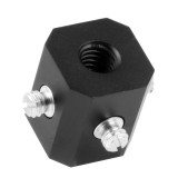 1/4  3/8  Adapter Screw Versatile Mini Magic Cube Mount for DSLR Camera Holder Umbrella Bracket Flash Light Mic Tripod Ball head