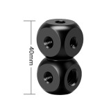 1/4  3/8  Adapter Screw Versatile Mini Magic Cube Mount for DSLR Camera Holder Umbrella Bracket Flash Light Mic Tripod Ball head