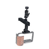 FEICHAO Magic Arm Kit Double Head 1/4 to 3/8 with Universal Handle for F5Pro , A7C ,XT4 Camera Micro Frame Monitors