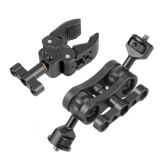 Magic Arm Double Ball Head Mount + Large Super Clamp Claw Articulated Support Compatible with Hero 13 Monitor Light Stand Holder