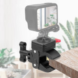 Magic Arm Double Ball Head Mount + Large Super Clamp Claw Articulated Support Compatible with Hero 13 Monitor Light Stand Holder