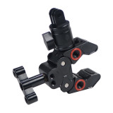 CNC Super Clamp with Tripod Adapter 1/4'' 3/8'' Screw Hole Compatible with Hero 13 Mount Camera Monitor LED Light Mic Handlebar Mount Bracket