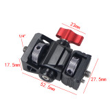 Monitor EVF Mount Screws Swivel Tilt Adjustable 1/4 3/8 w/ Arri Locating Pins Compatible with Hero 13 DSLR Camera Microphone Flashlight Clamp Holder