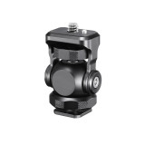 Vlogger Monitor Mount Adapter Cold Shoe ARRI Locating Pins Ballhead Monitor Bracket Microphone Holder EVF Mount for DSLR Camera