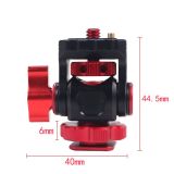 Vlogger Monitor Mount Adapter Cold Shoe ARRI Locating Pins Ballhead Monitor Bracket Microphone Holder EVF Mount for DSLR Camera