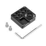 Gimbal Expansion Board with 1/4 3/8 Screw Hole Cold Shoe Arri Mount for DJI Ronin SC S Monitor Microphone Fill Light Bracket