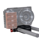 FEICHAO Quick Release Plate Gimbal Base 15mm Double-hole Tube  Clip Kit Compatible with Sony A7C, Panasonic GH5S , Fuji XT4 Camera