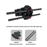 FEICHAO Quick Release Plate Gimbal Base 15mm Double-hole Tube  Clip Kit Compatible with Sony A7C, Panasonic GH5S , Fuji XT4 Camera