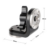 Rosette ARRI M6 Female Male Thread Adapter with 15mm Rod Clamp Mount Bracket for DSLR Camera Cage Rig Rail Handle Camera Gimbal
