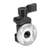 Rosette ARRI M6 Female Male Thread Adapter with 15mm Rod Clamp Mount Bracket for DSLR Camera Cage Rig Rail Handle Camera Gimbal