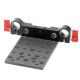 FEICHAO Dual Ports 19mm Rod Clamp Railblock 19mm-12mm M6 Mount for DSLR Camera Shoulder Rig System
