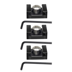 FEICHAO Mini Cold Shoe Mount Bracket with 1/4  Screws for Monitor LED Light Microphone DSLR Camera Cage